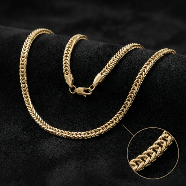 Cadena Escama para Hombre Oro Laminado 18K