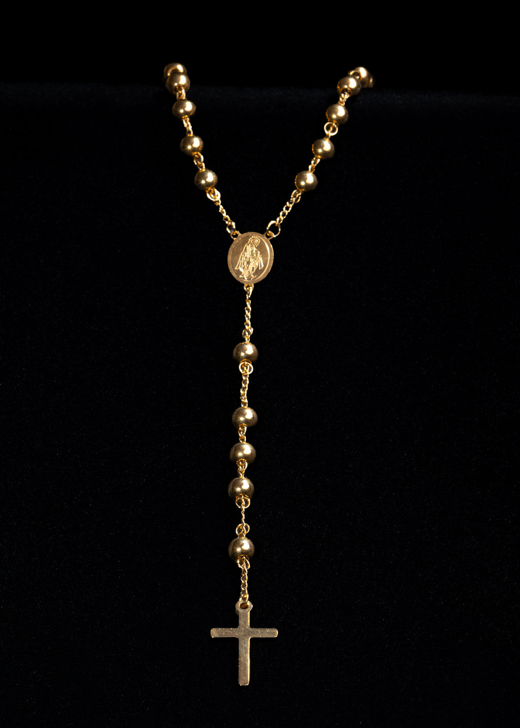 Cadena Tipo Camaándula para Mujer Oro Laminado 18K