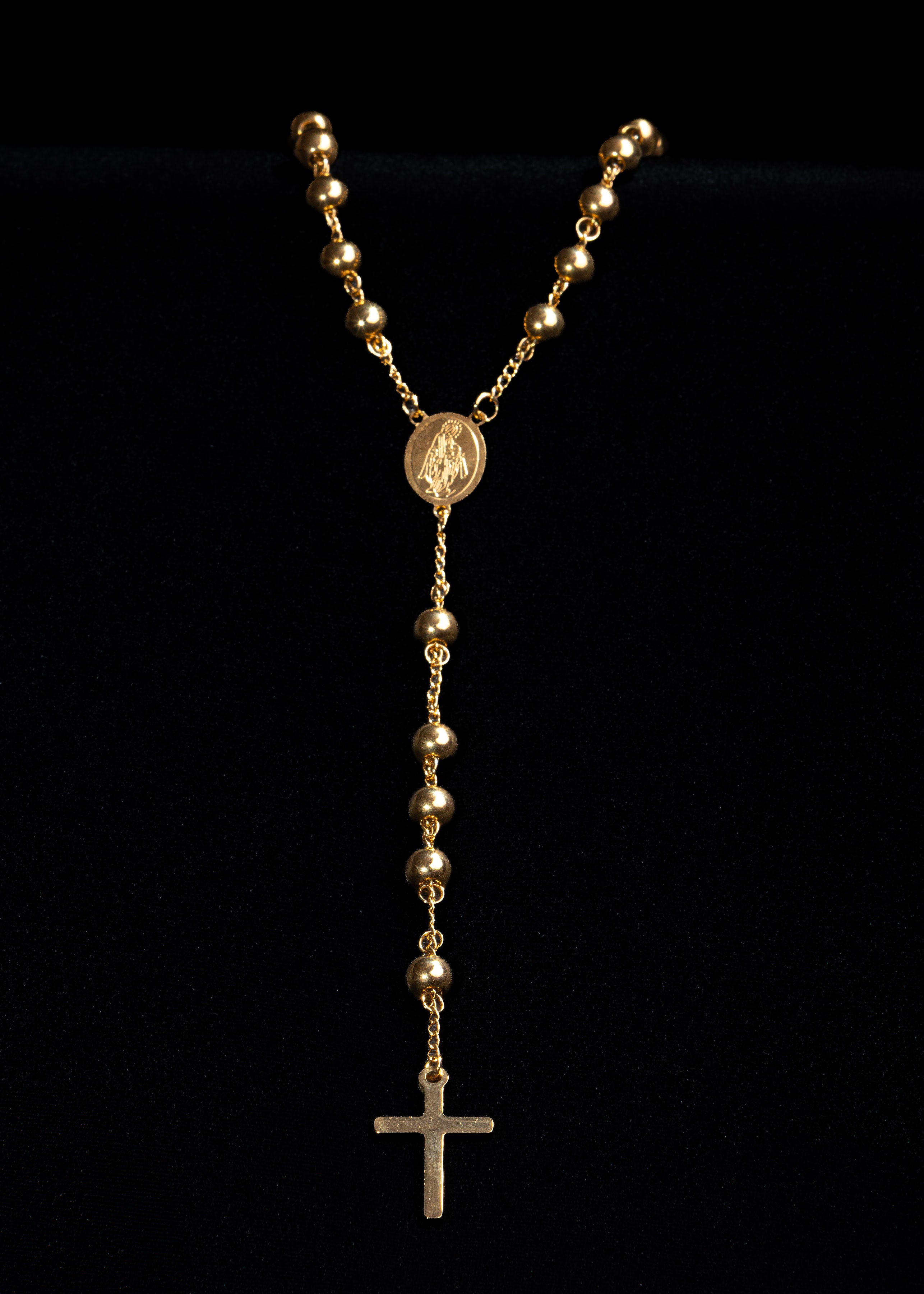 Cadena Tipo Camaándula para Mujer Oro Laminado 18K