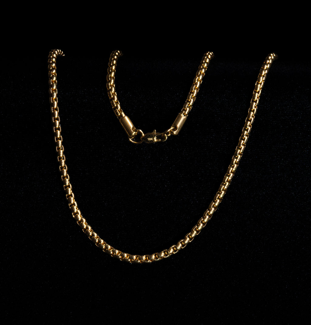 Cadena Veneciana en Oro laminado 18K italiano