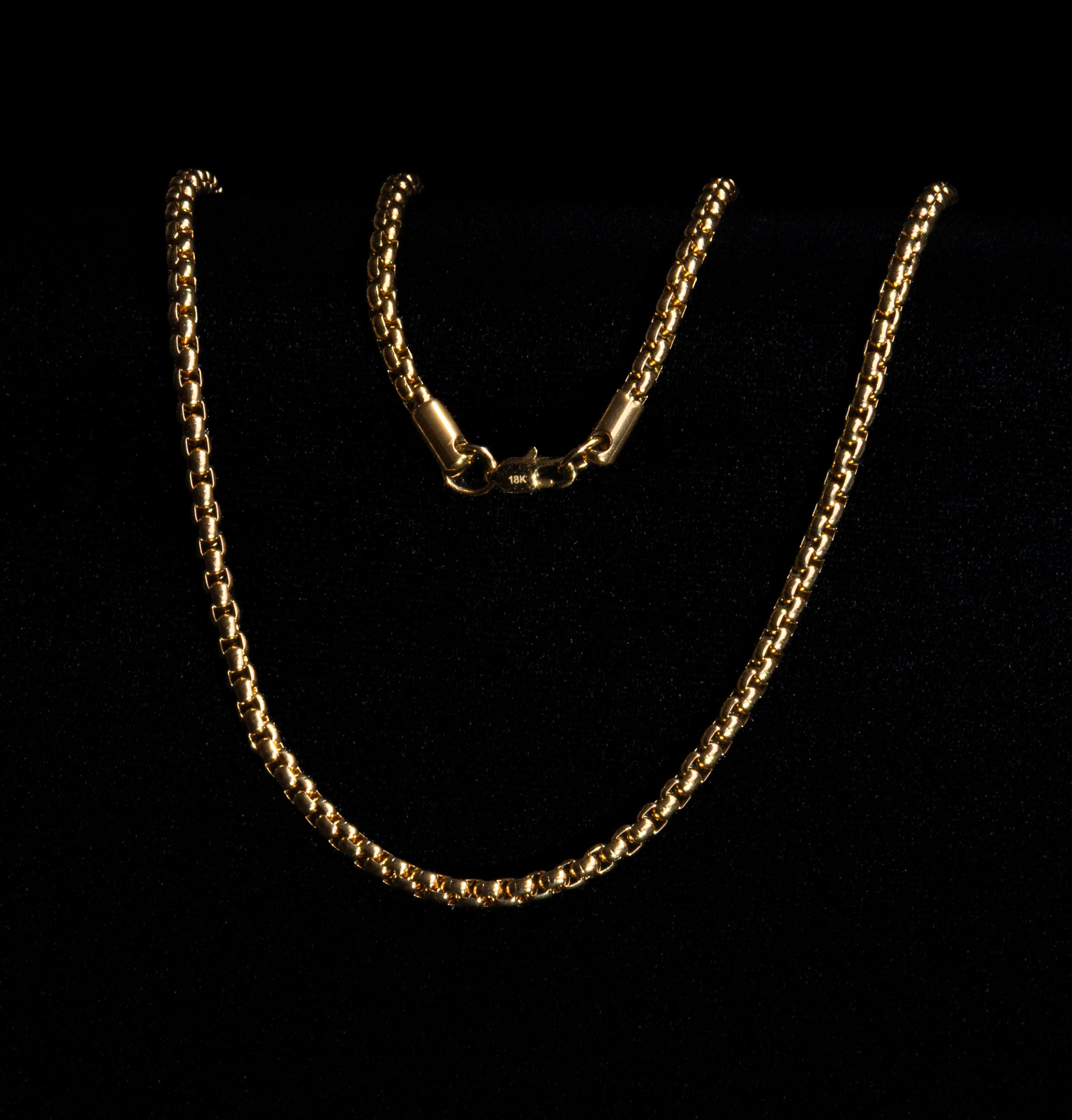 Cadena Veneciana en Oro laminado 18K italiano