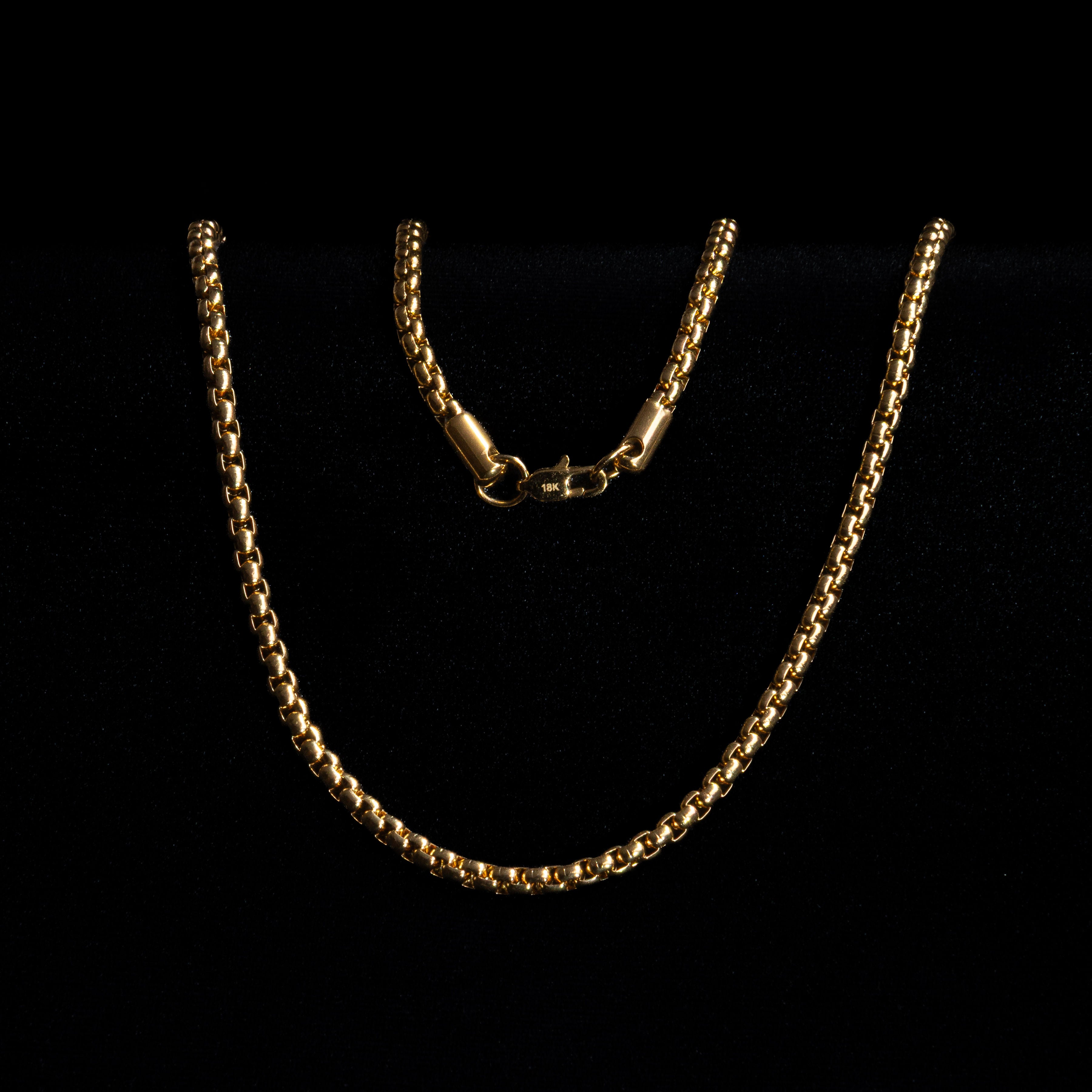 Cadena Veneciana en Oro laminado 18K italiano