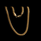 Cadena Cubana para Hombre Oro Laminado 18K