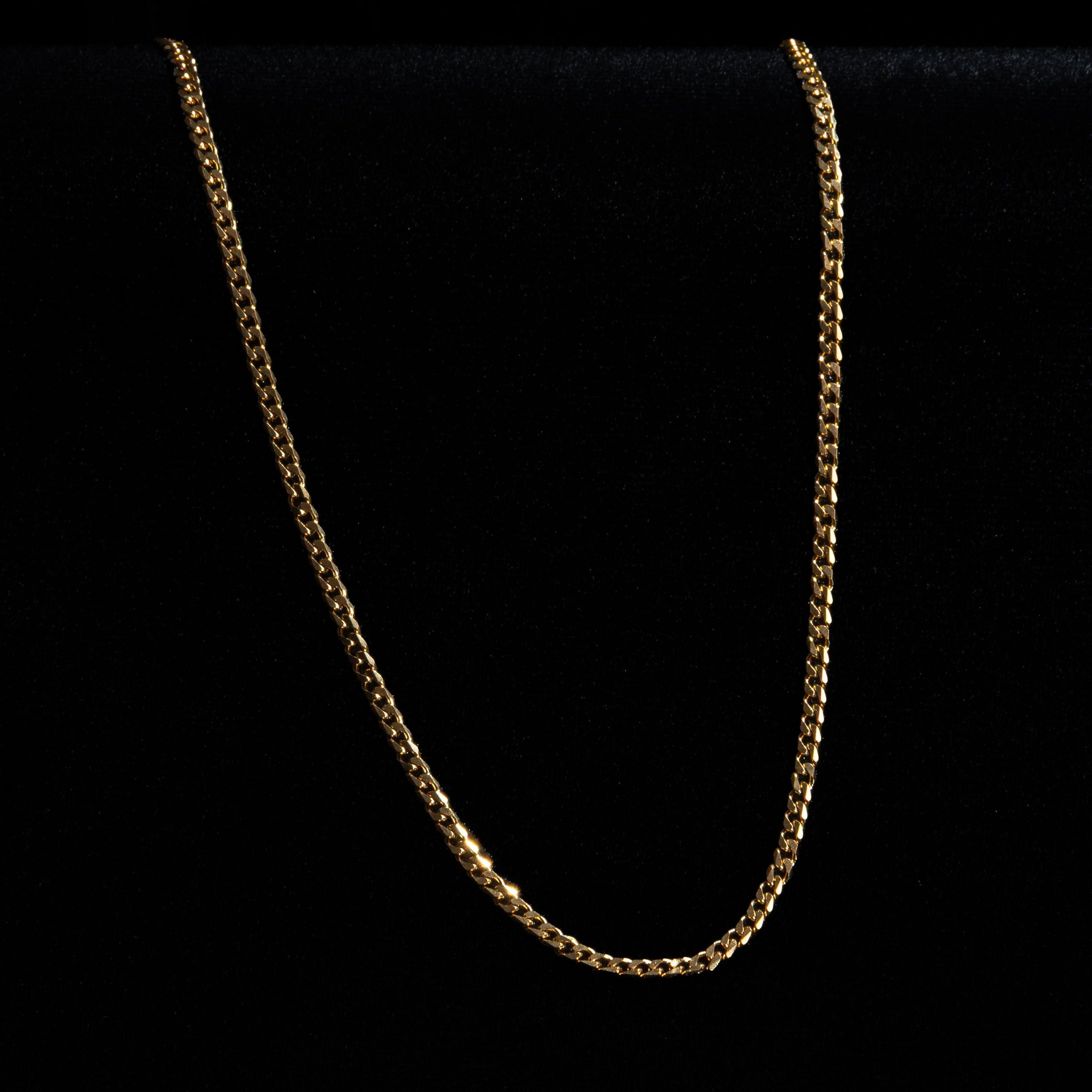 Cadena Cubana para Mujer Oro Laminado 18K
