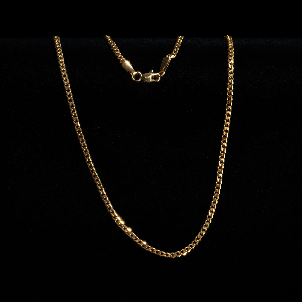 Cadena Cubana para Mujer Oro Laminado 18K