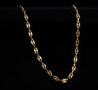 Cadena Grano de Café en Oro laminado 18K italiano