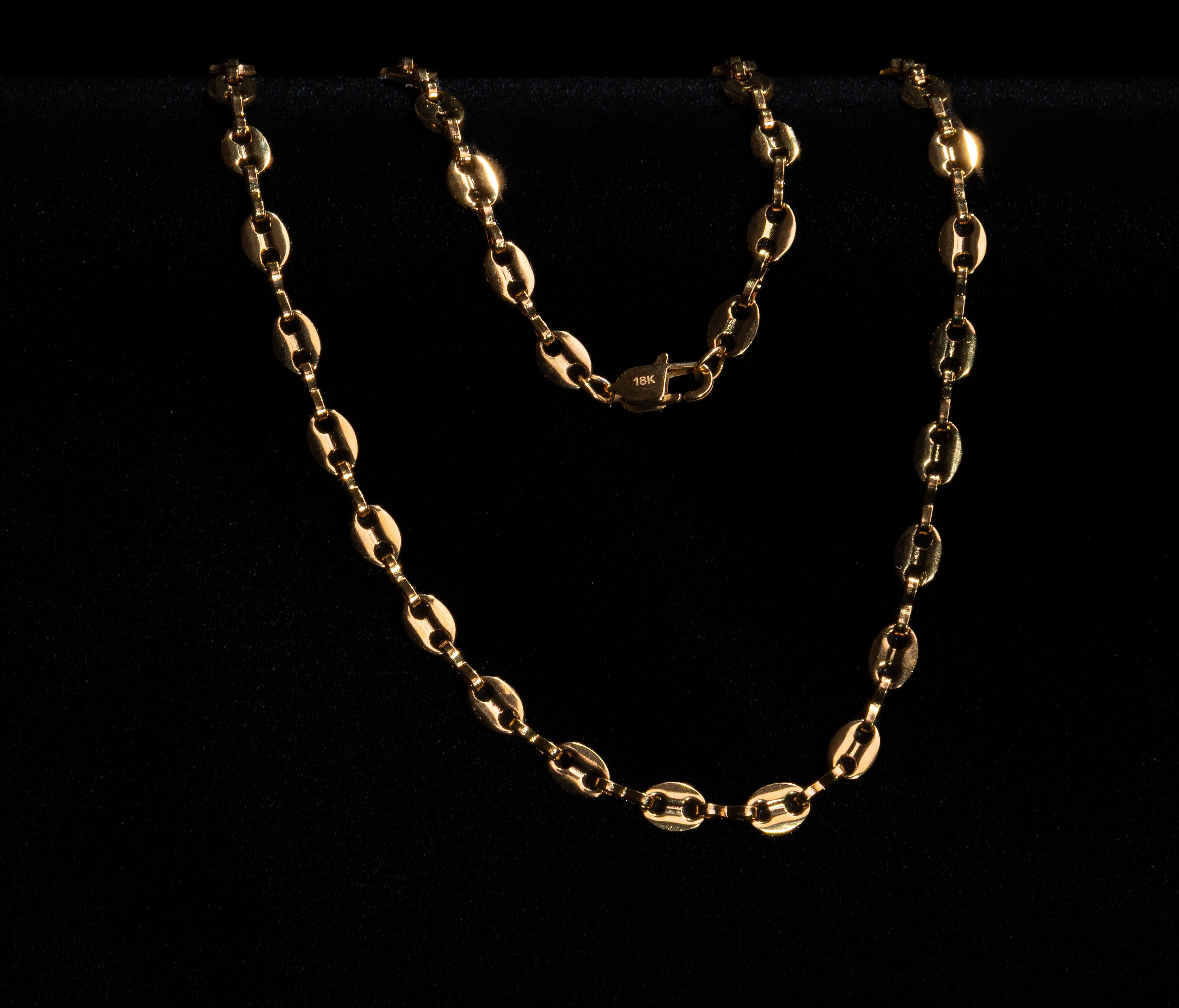 Cadena Grano de Café para Mujer en Oro Laminado 18K