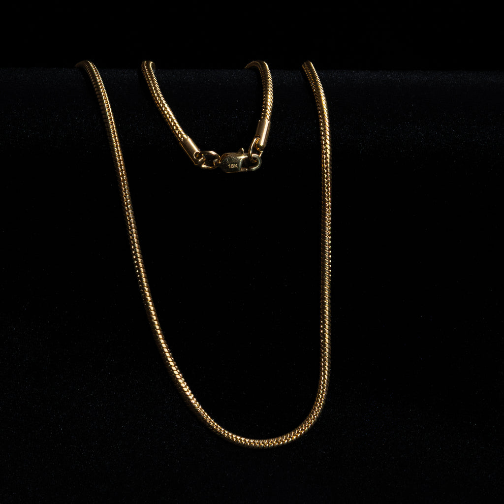 Cadena Cordón Oro Laminado 18K | 3mm x 60cm