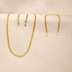 Combo Cadena y Pulsera Chinesca Oro Laminado 18K