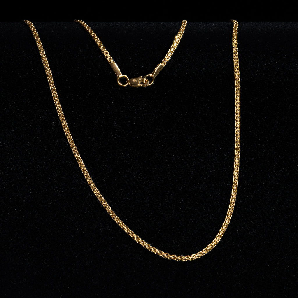 Cadena Tejido China Oro Laminado 18K