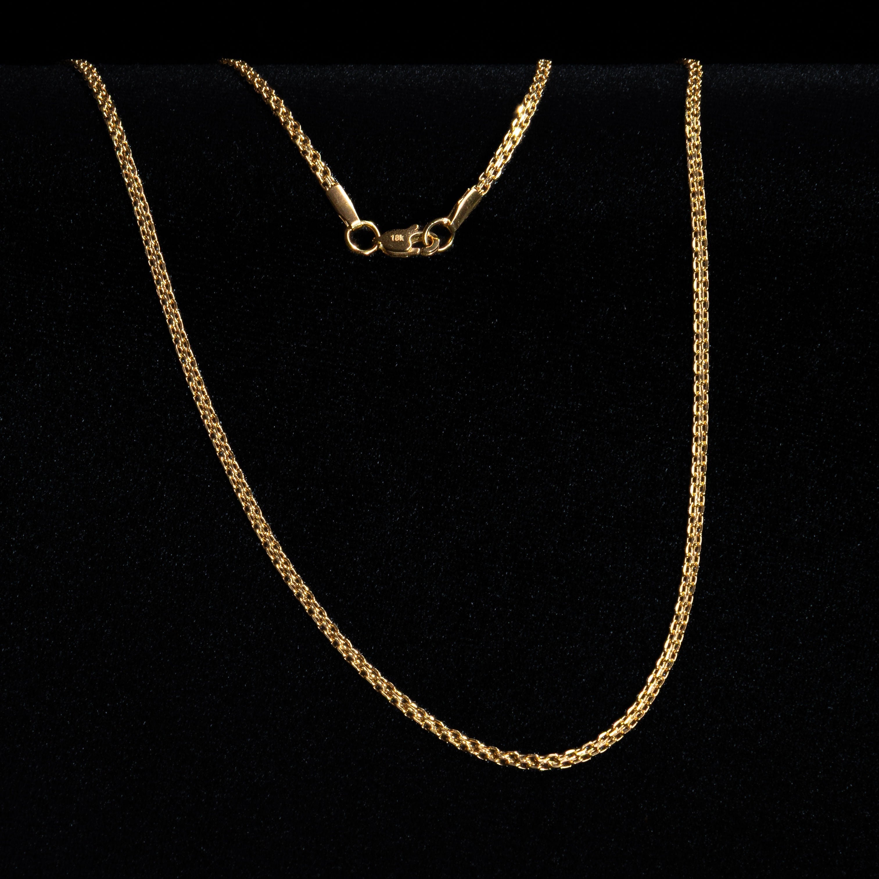 Cadena Tejido Chino para Mujer Oro Laminado 18K