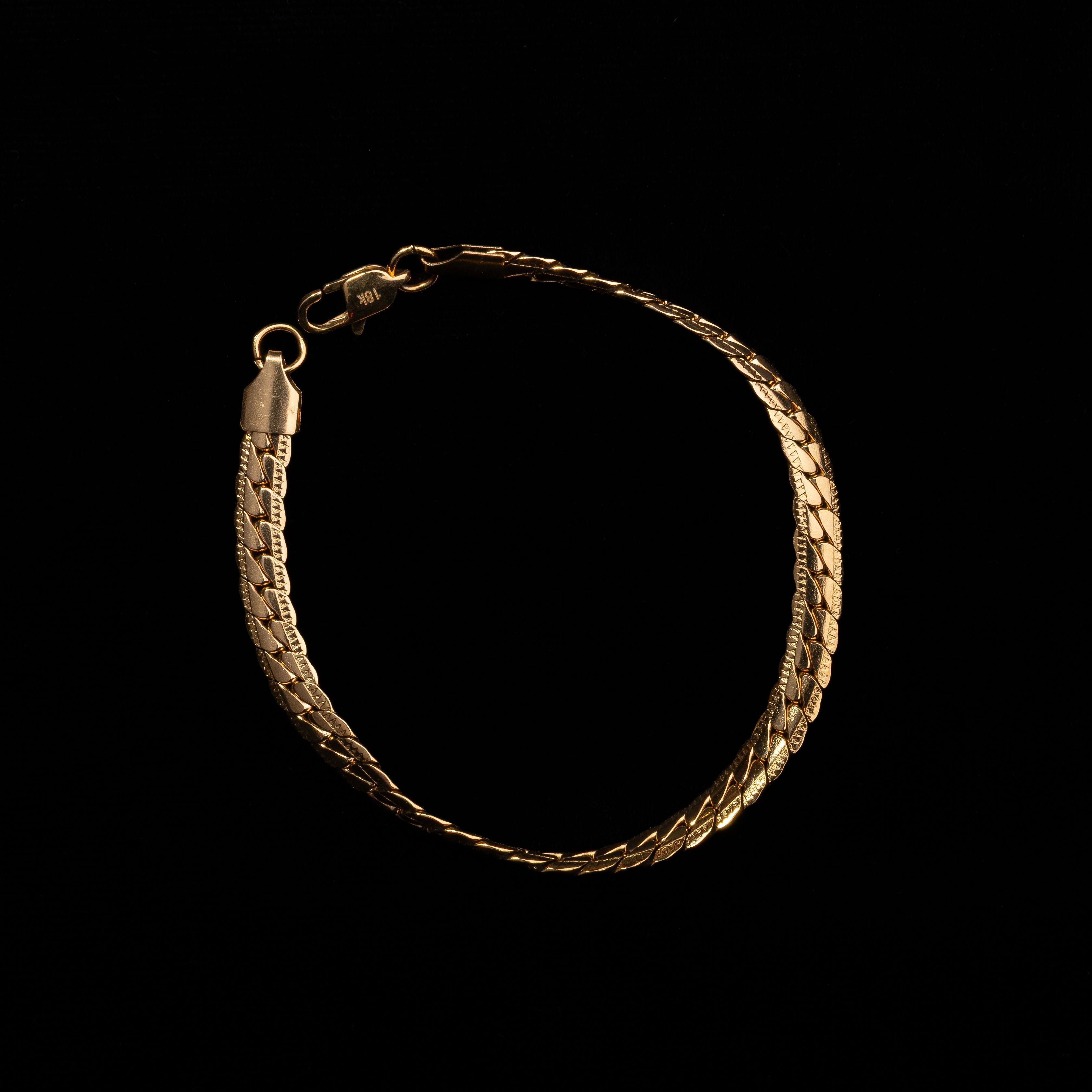 Combo Cadena y Pulsera Serpiente Oro Laminado 18K