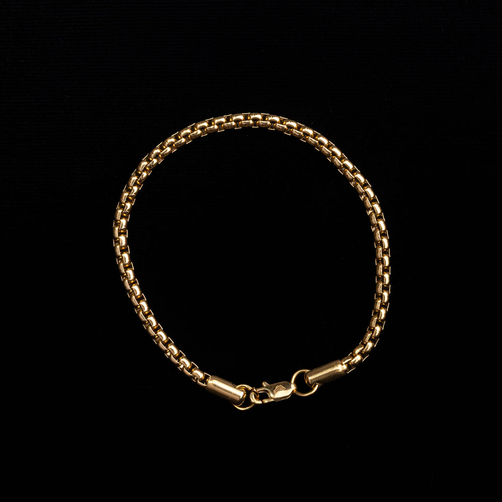 Combo Cadena y Pulsera Cordón Oro Laminado 18K