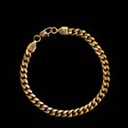 Pulsera Cubana para Hombre Oro Laminado 18K