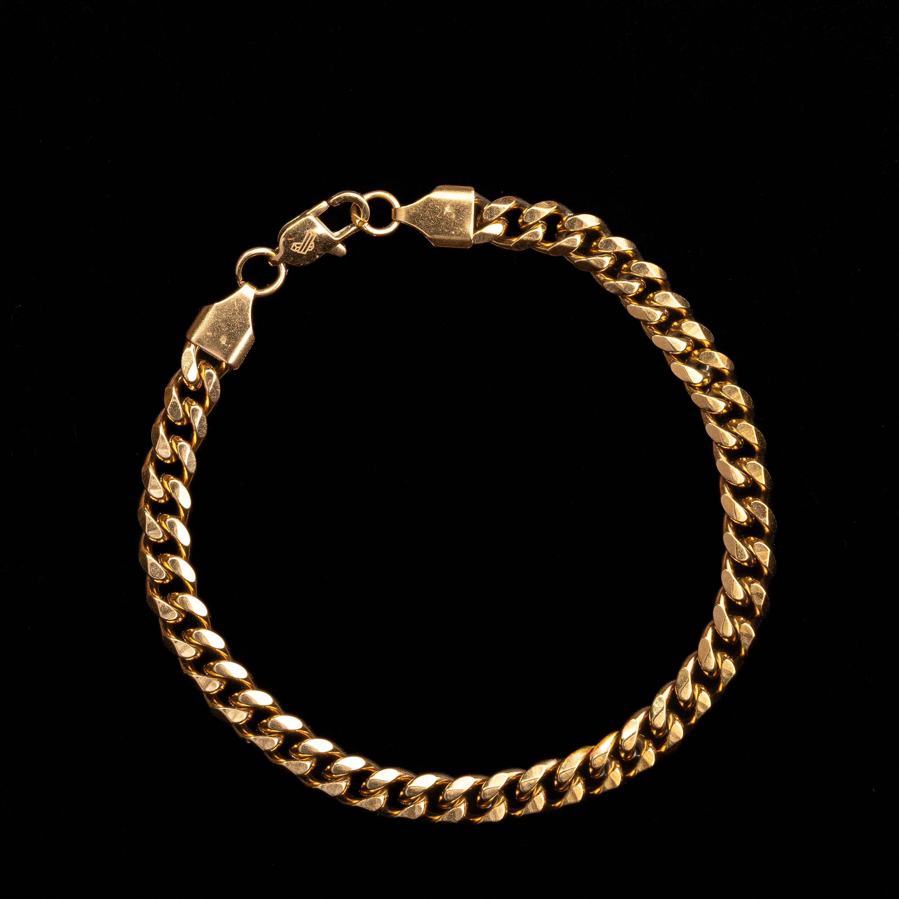 Pulsera Cubana para Hombre Oro Laminado 18K