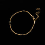 Combo Cadena y Pulsera Cubana para Mujer Oro Laminado 18K