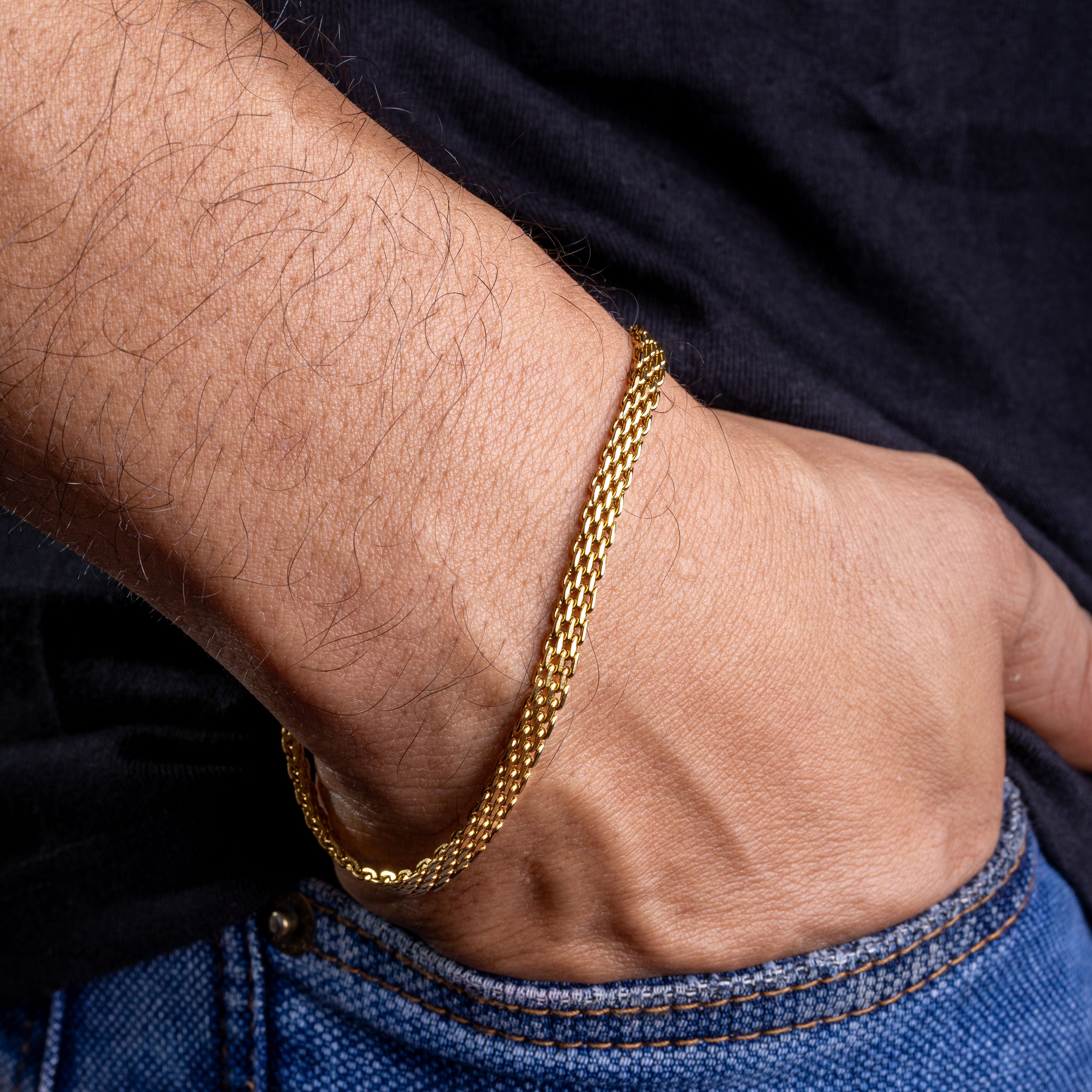 Combo Cadena y Pulsera Chinesca Oro Laminado 18K
