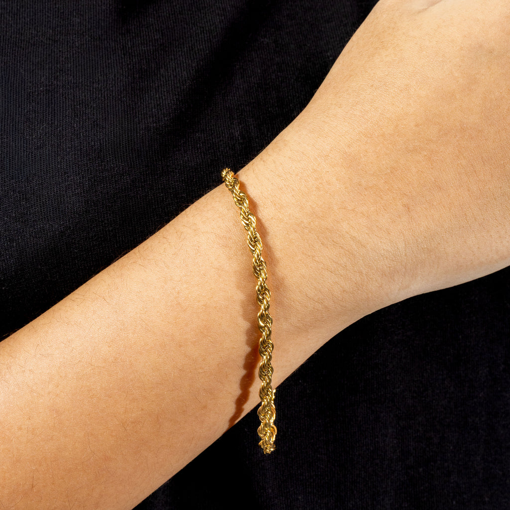 Combo Cadena y Pulsera Lazo para Mujer Oro Laminado 18K