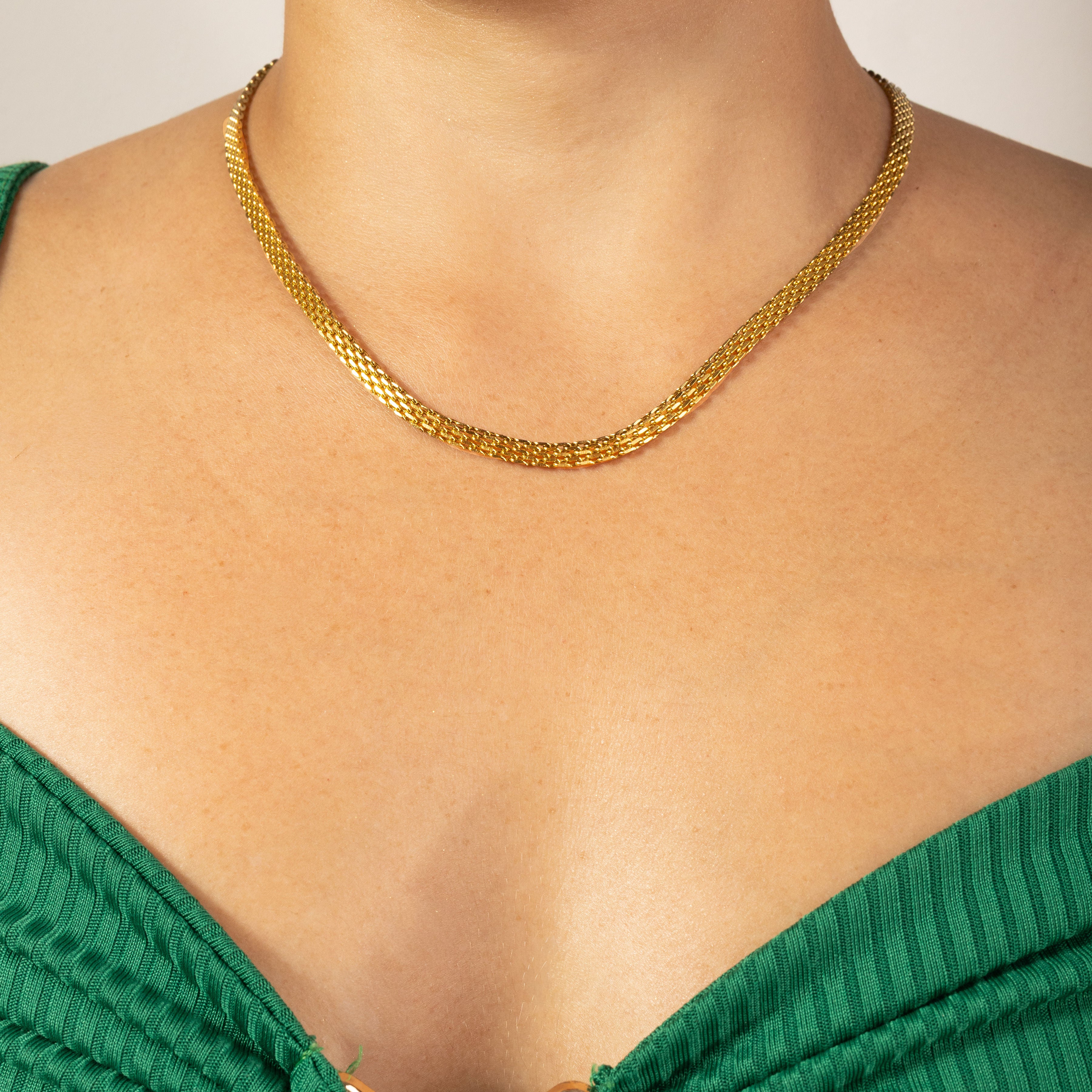 Cadena Chinesca para Mujer Oro Laminado 18K