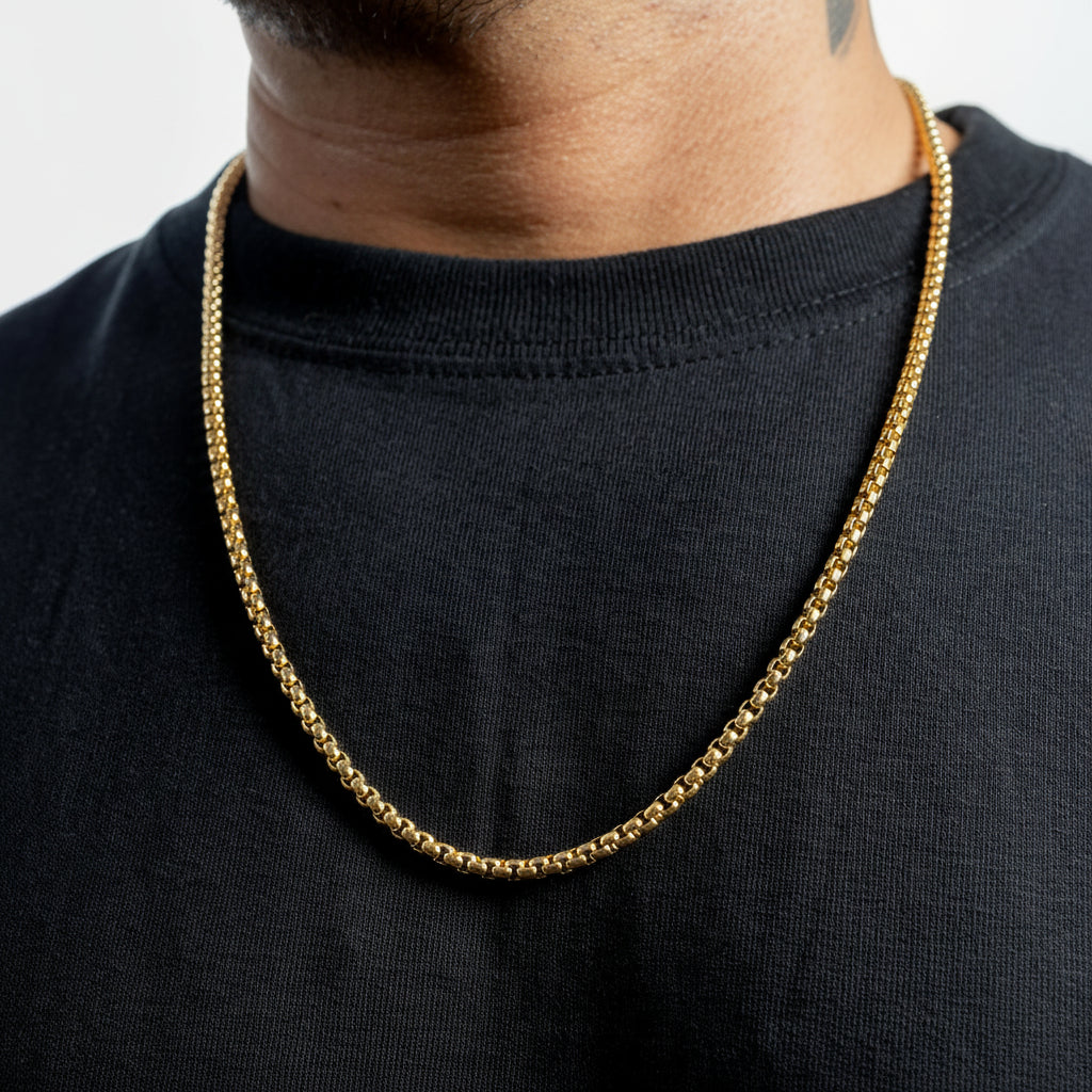 Cadena Veneciana en Oro laminado 18K italiano