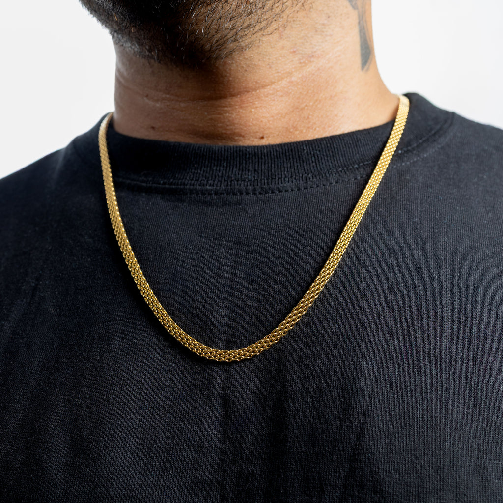 Cadena Chinesca Oro Laminado 18K