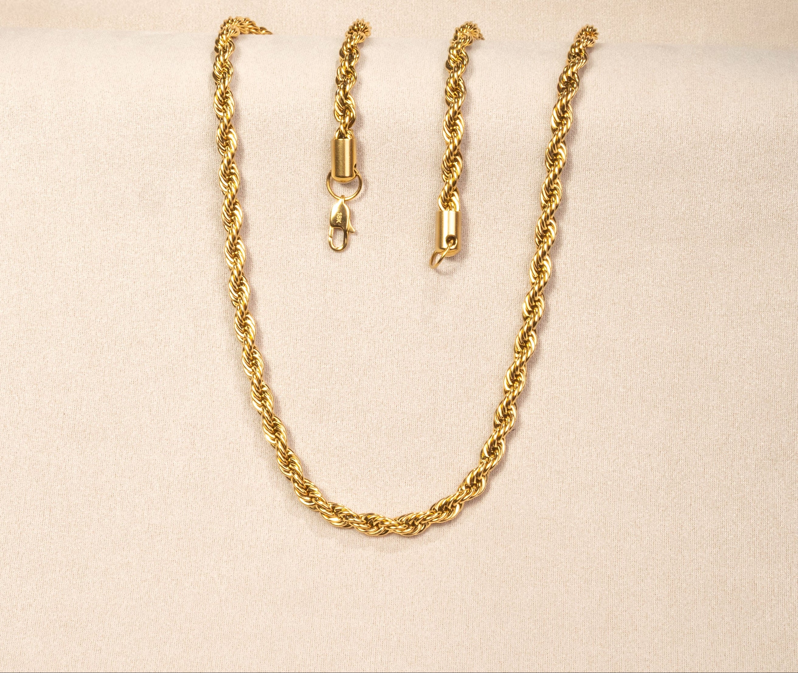 Cadena Lazo Oro Laminado 18K