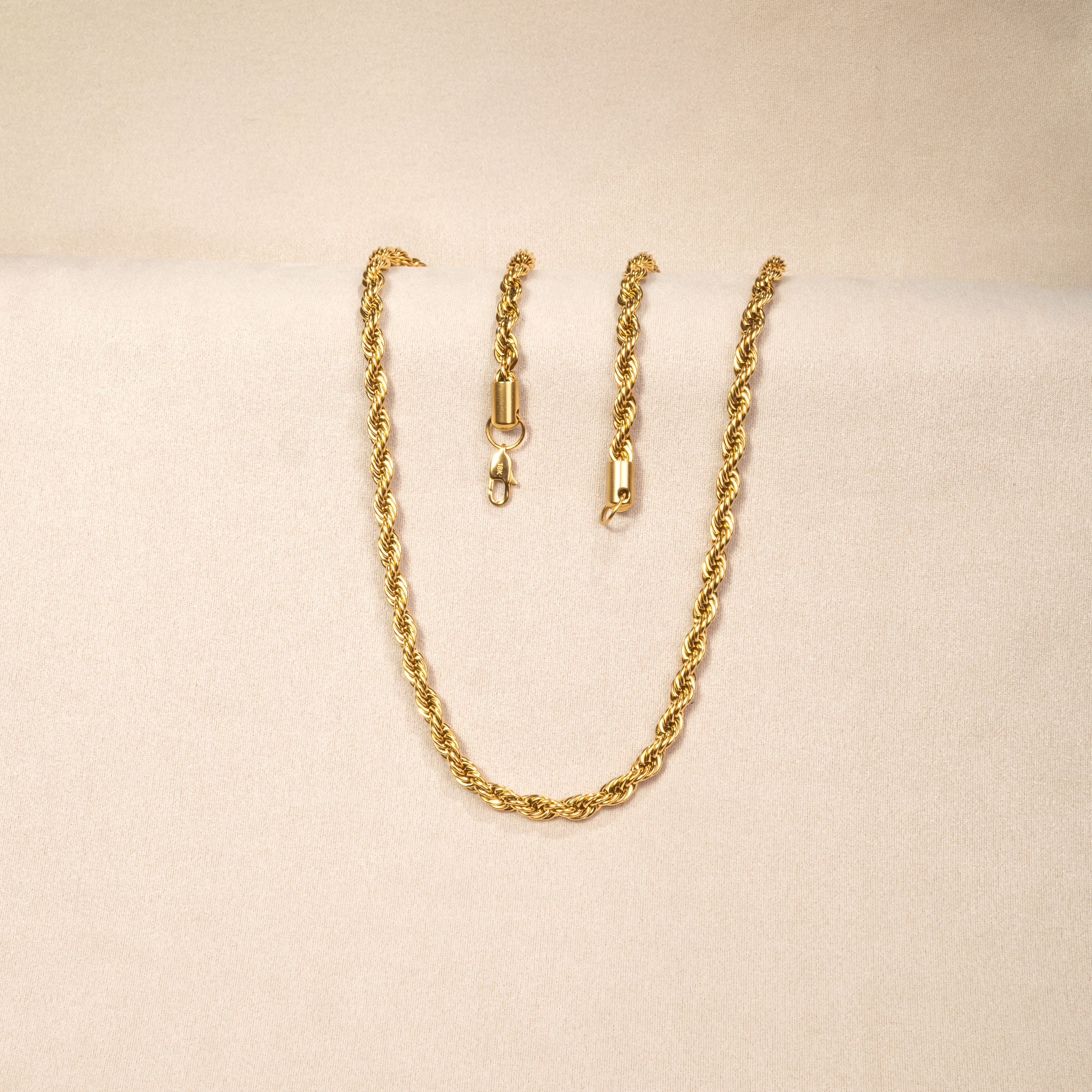 Cadena Lazo Oro Laminado 18K