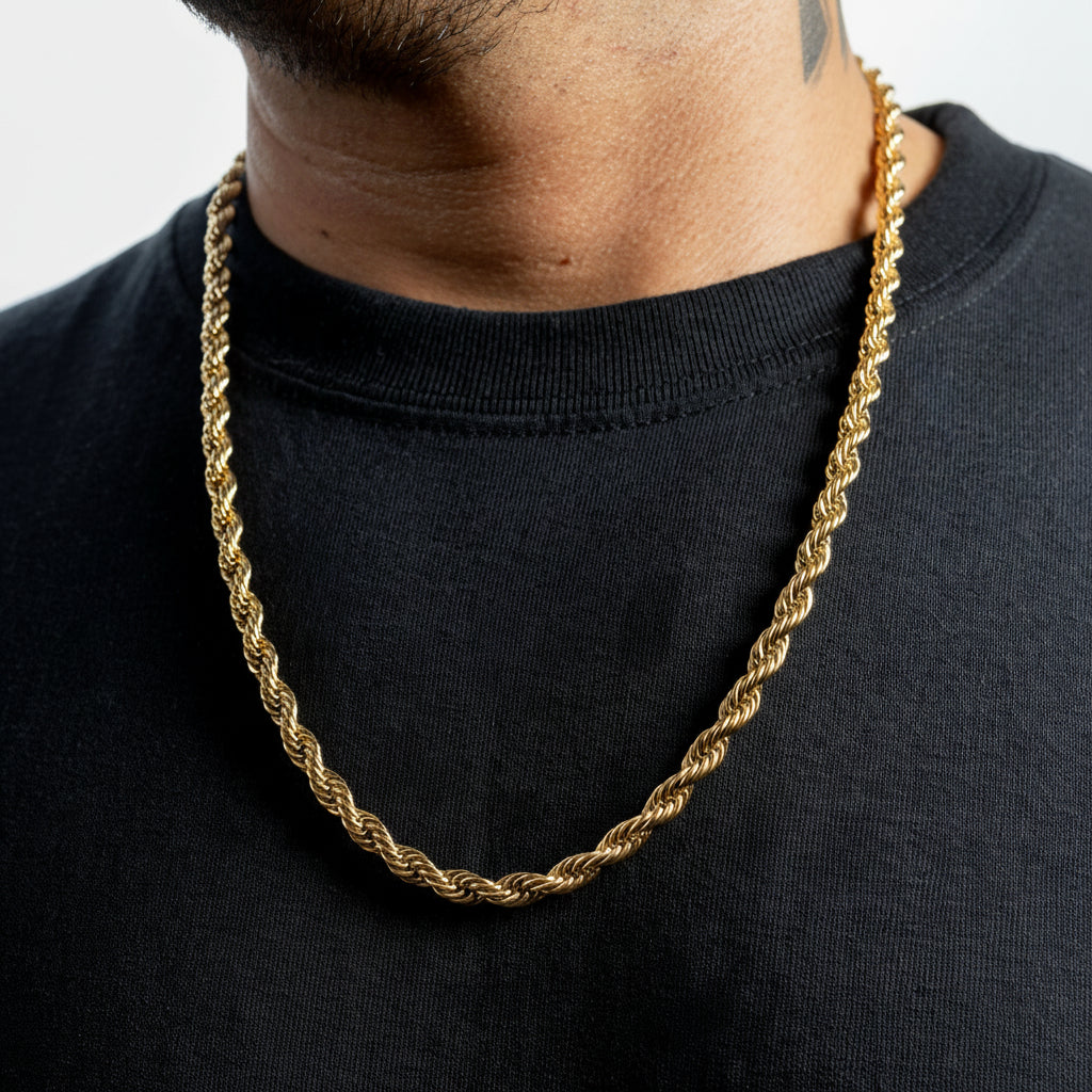 Cadena Lazo Oro Laminado 18K