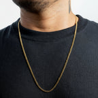 Cadena Cubana en Oro laminado 18K italiano