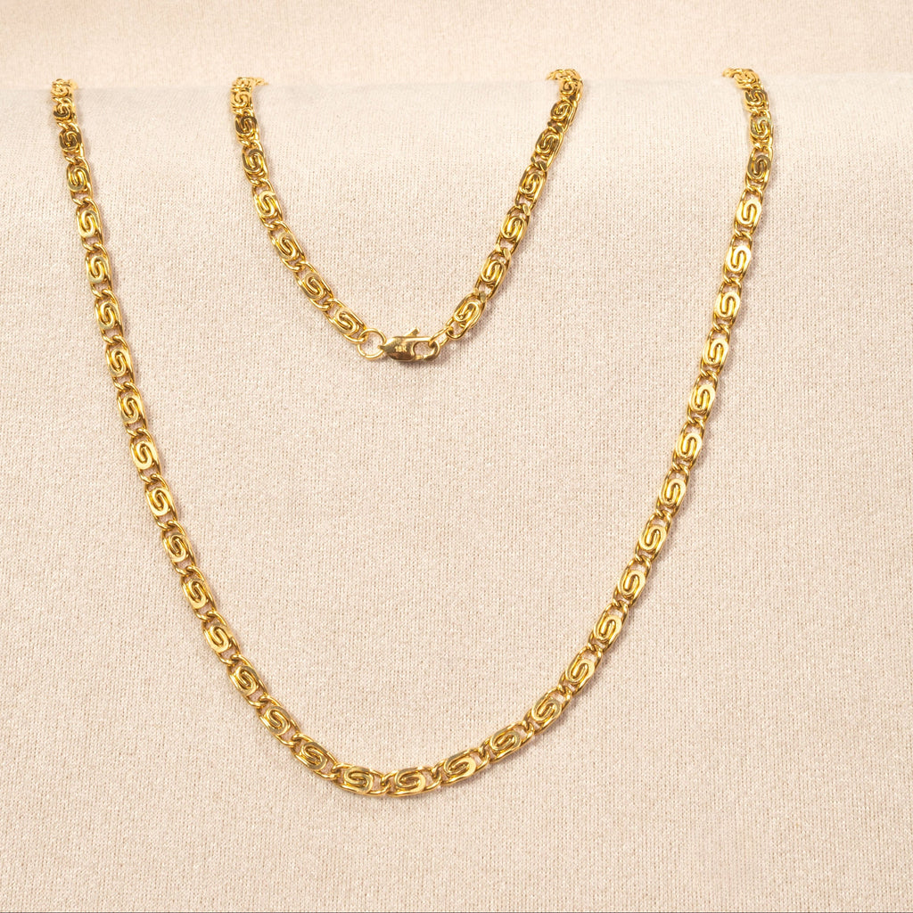 Cadena Clip Oro Laminado 18K