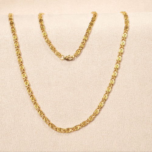 Cadena Clip Oro Laminado 18K