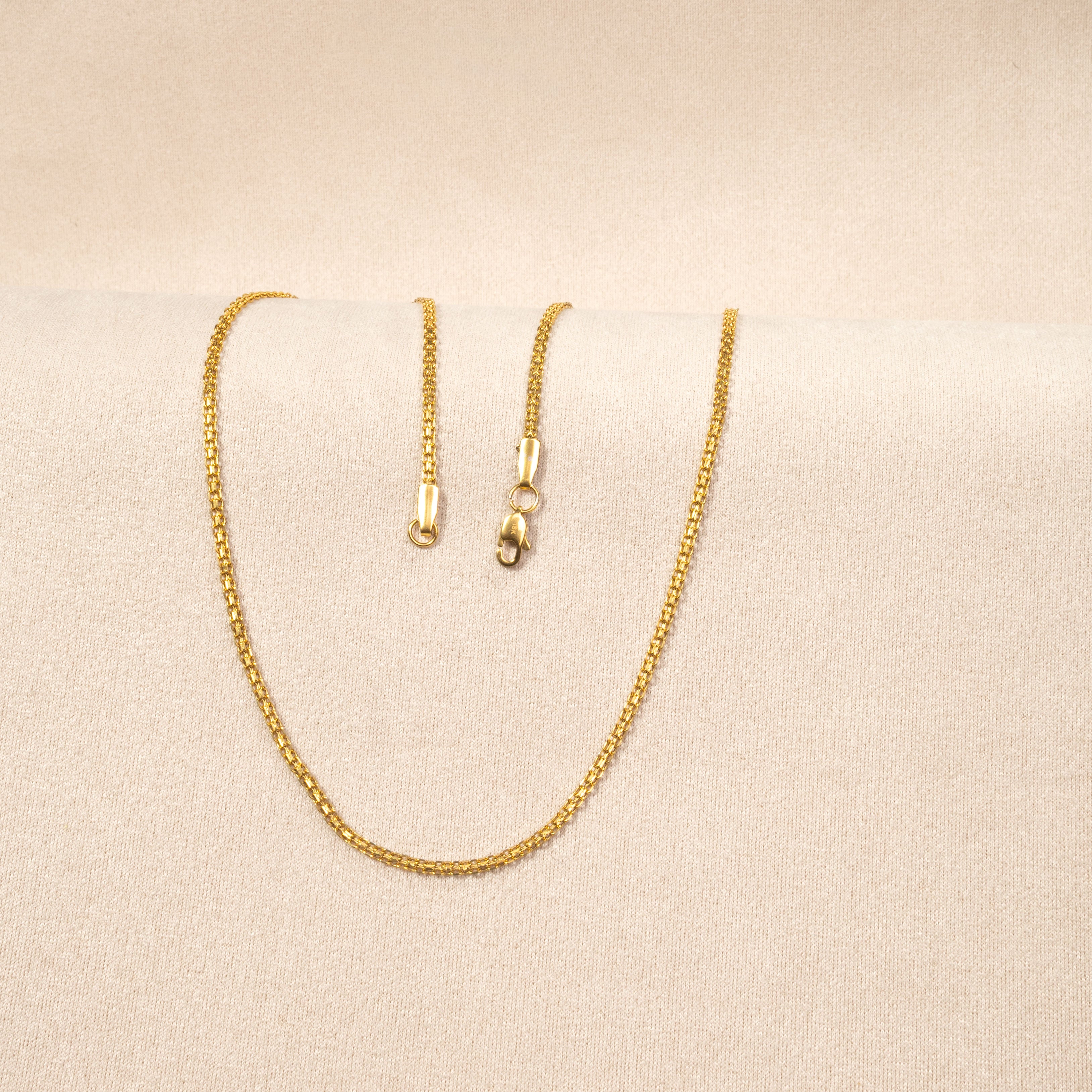 Cadena Tejido Chino para Mujer Oro Laminado 18K