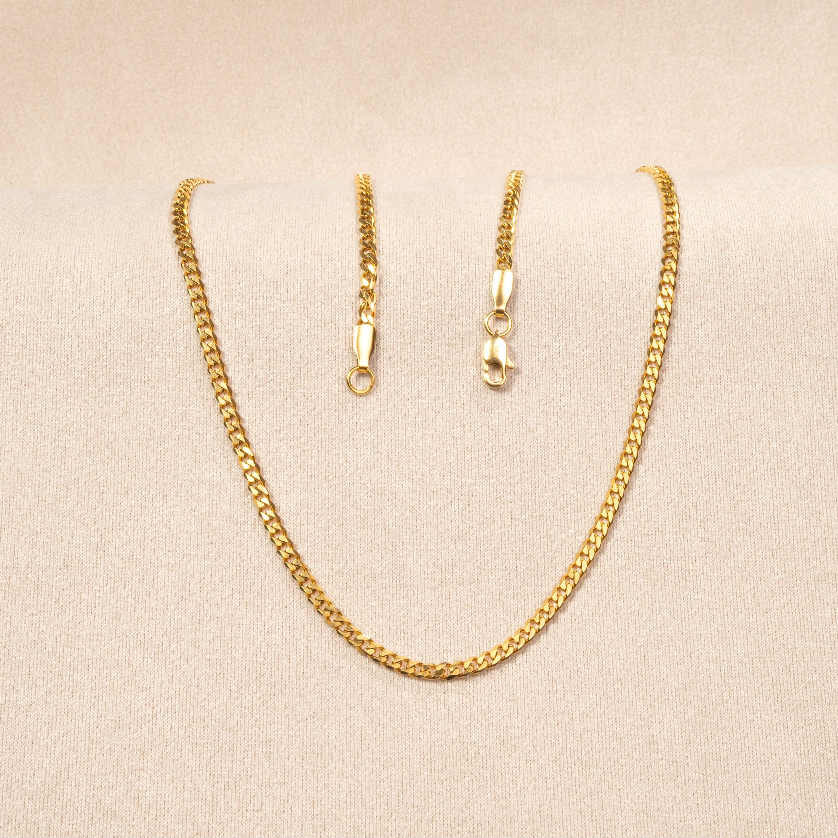 Cadena Cubana para Mujer Oro Laminado 18K