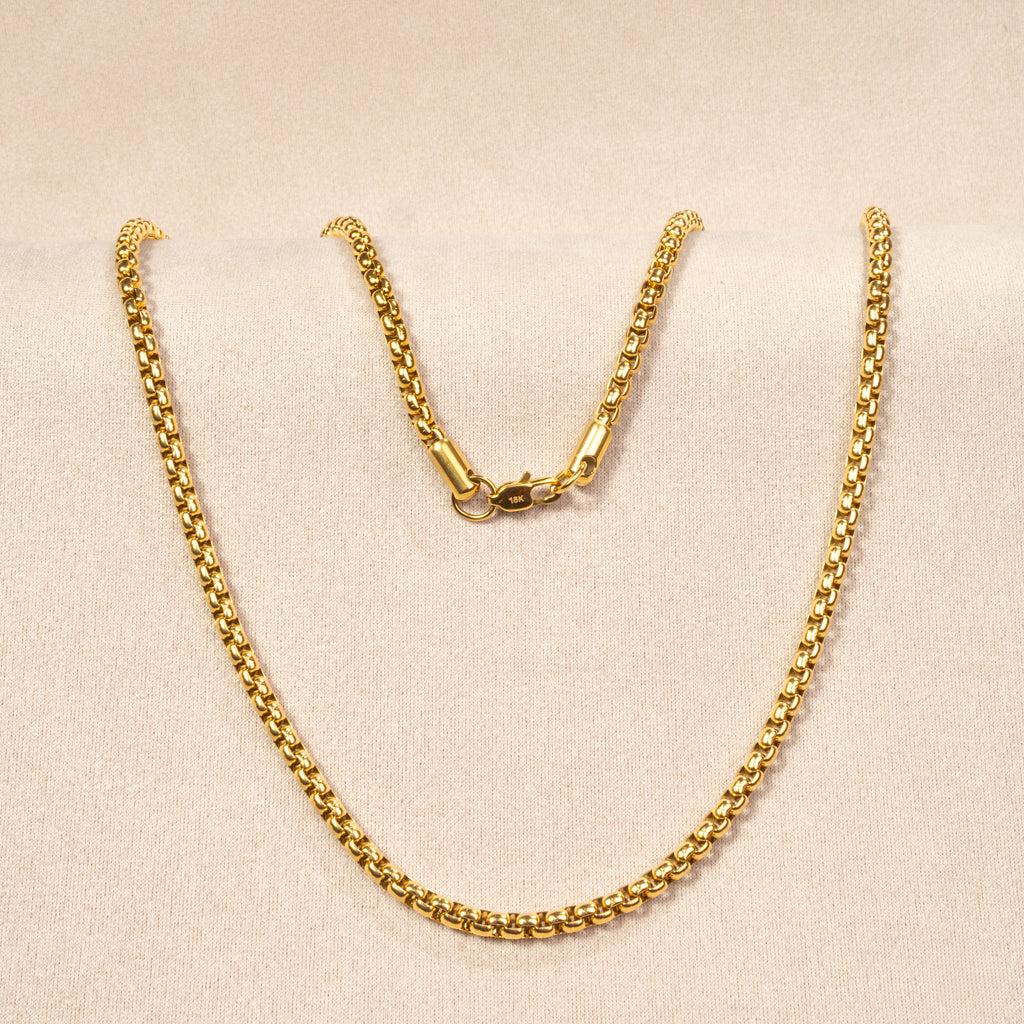 Cadena Veneciana en Oro laminado 18K italiano