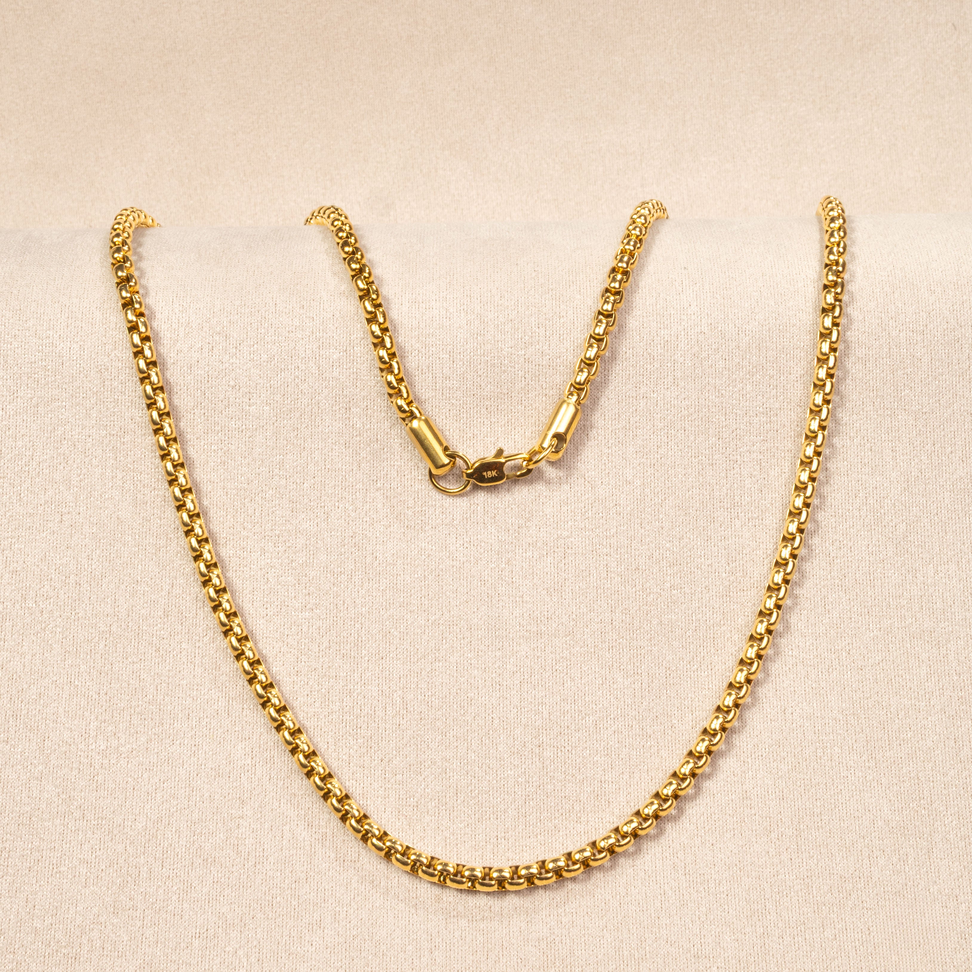 Cadena Veneciana en Oro laminado 18K italiano
