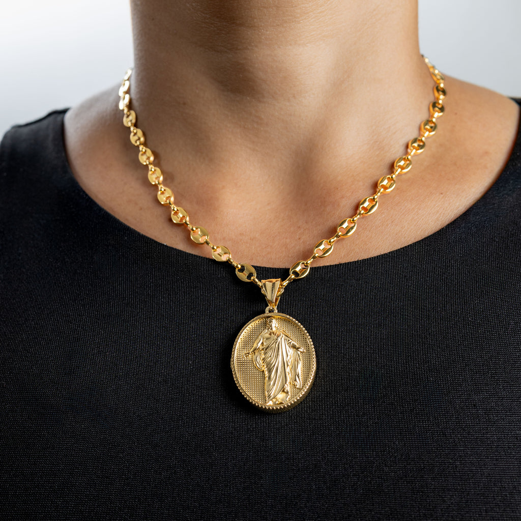 Cadena Grano de Café para Mujer en Oro Laminado 18K