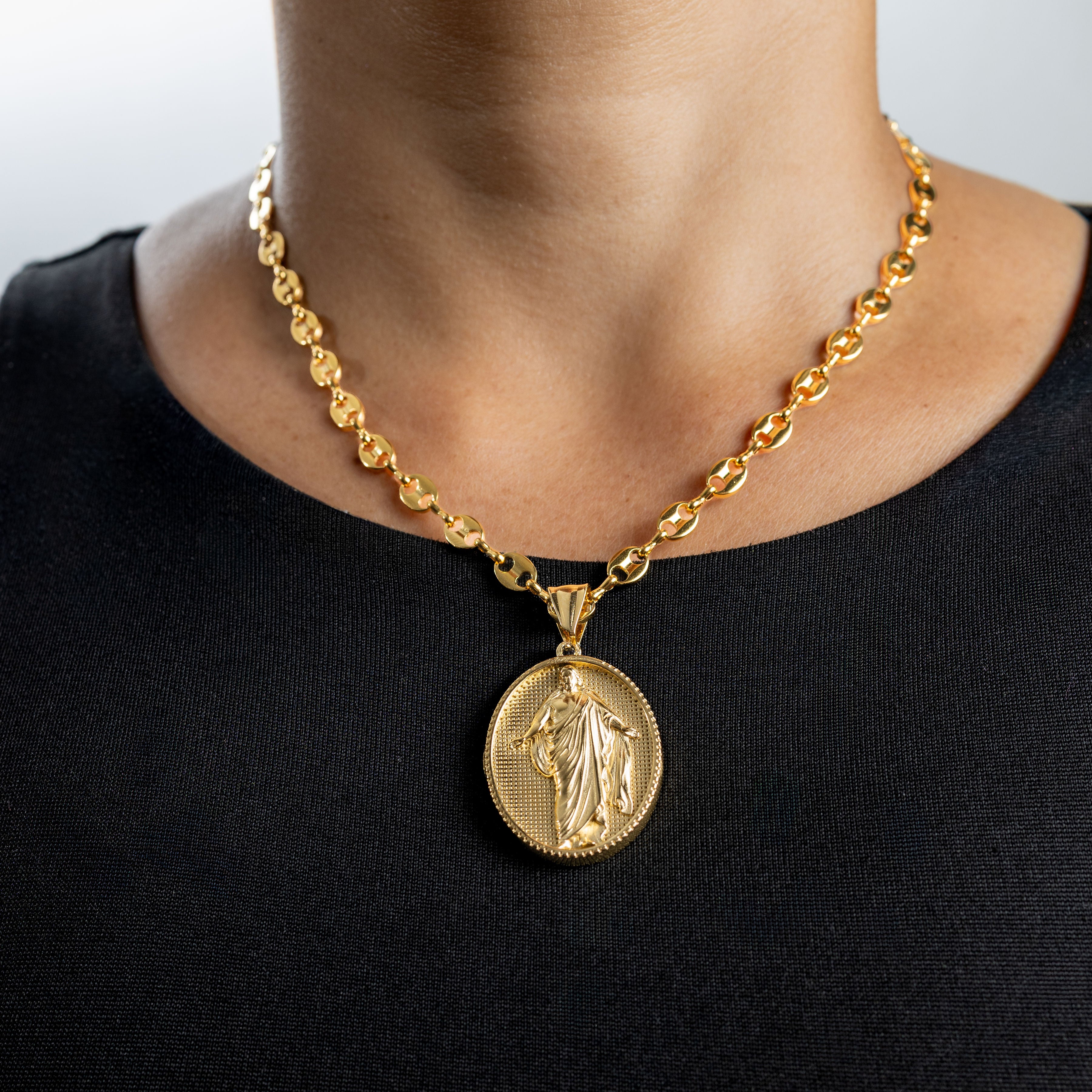 Cadena Grano de Café para Mujer en Oro Laminado 18K