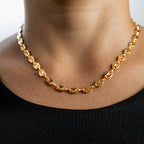 Cadena Grano de Café para Mujer en Oro Laminado 18K