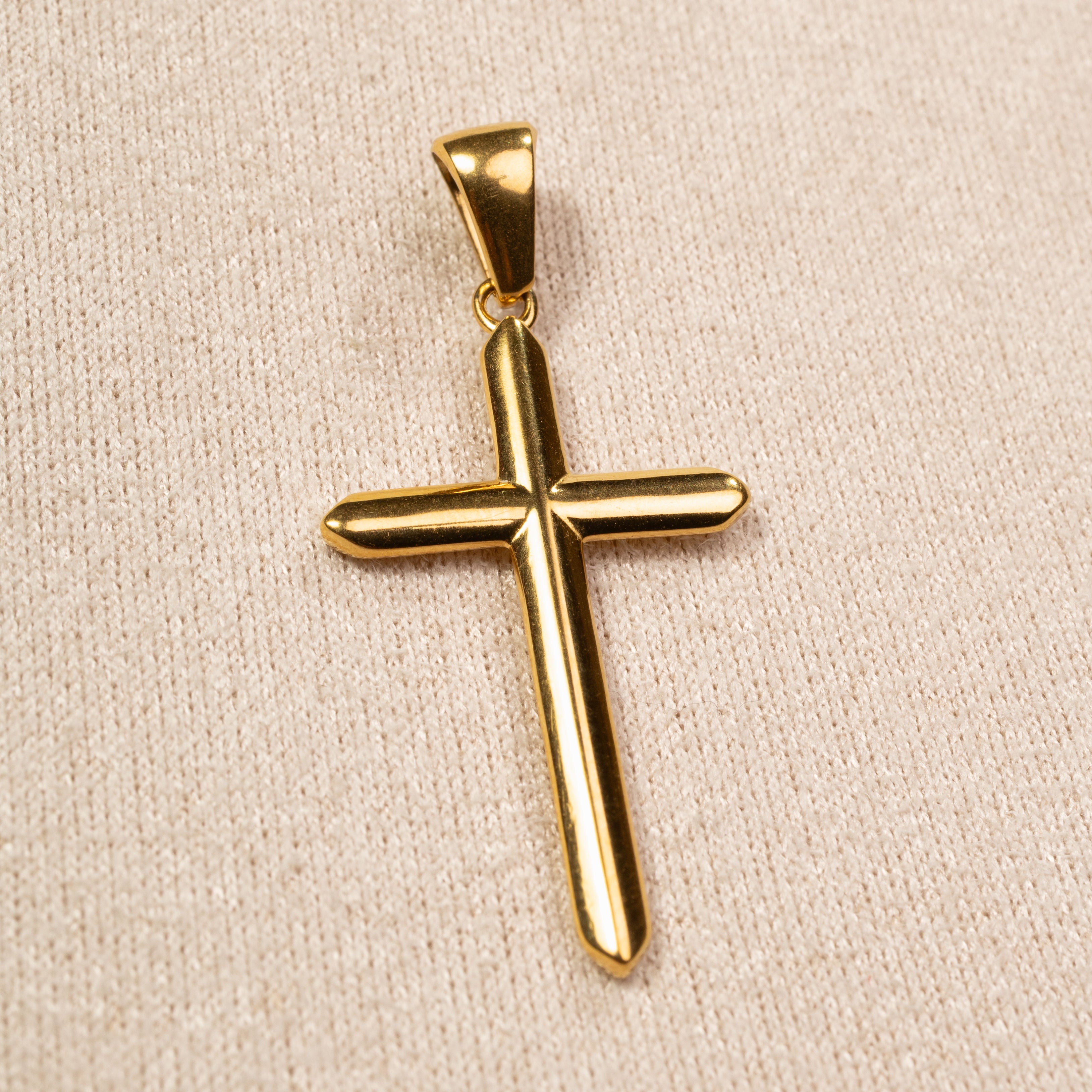 Dije Cruz Pequeño Oro Laminado 18K