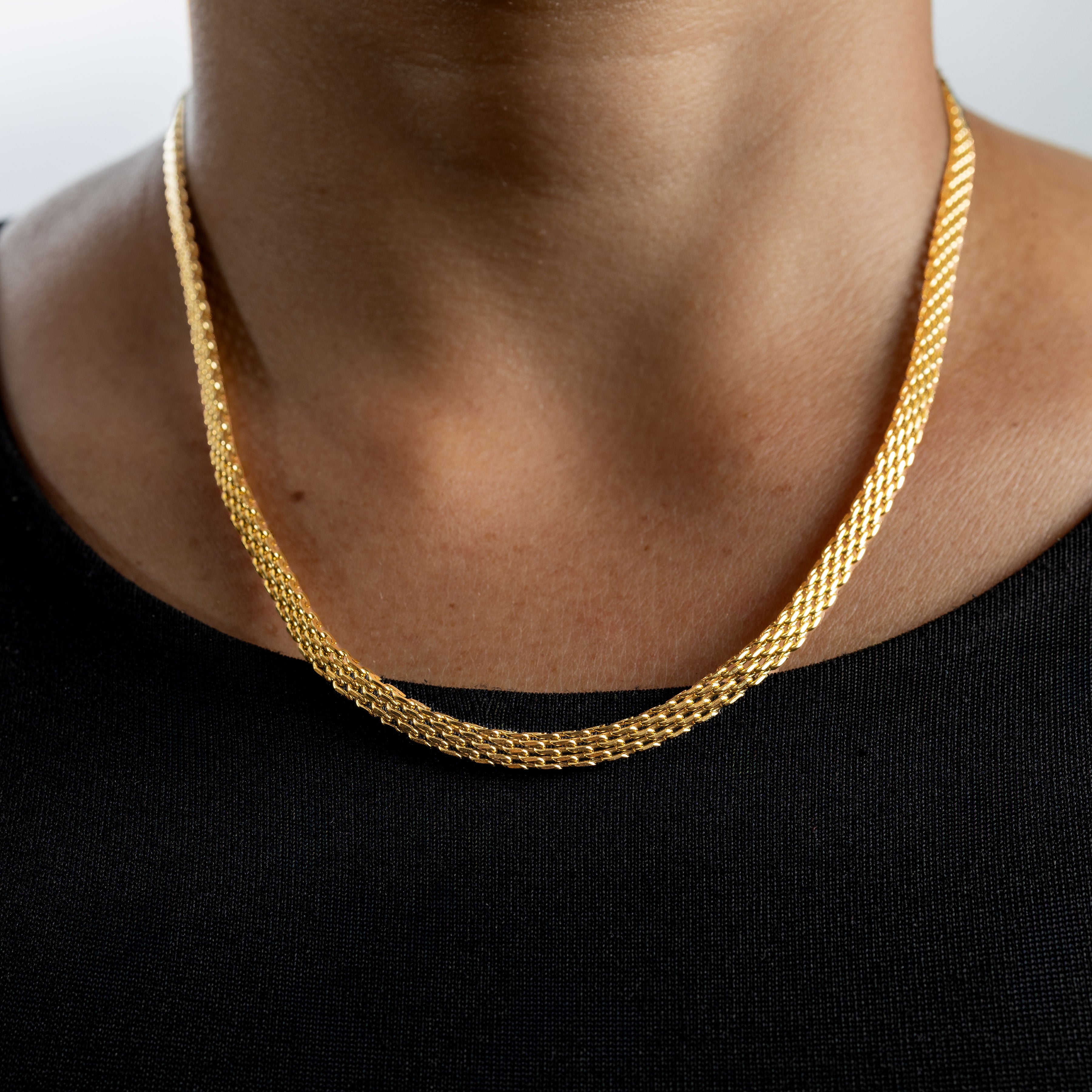 Cadena Chinesca para Mujer Oro Laminado 18K