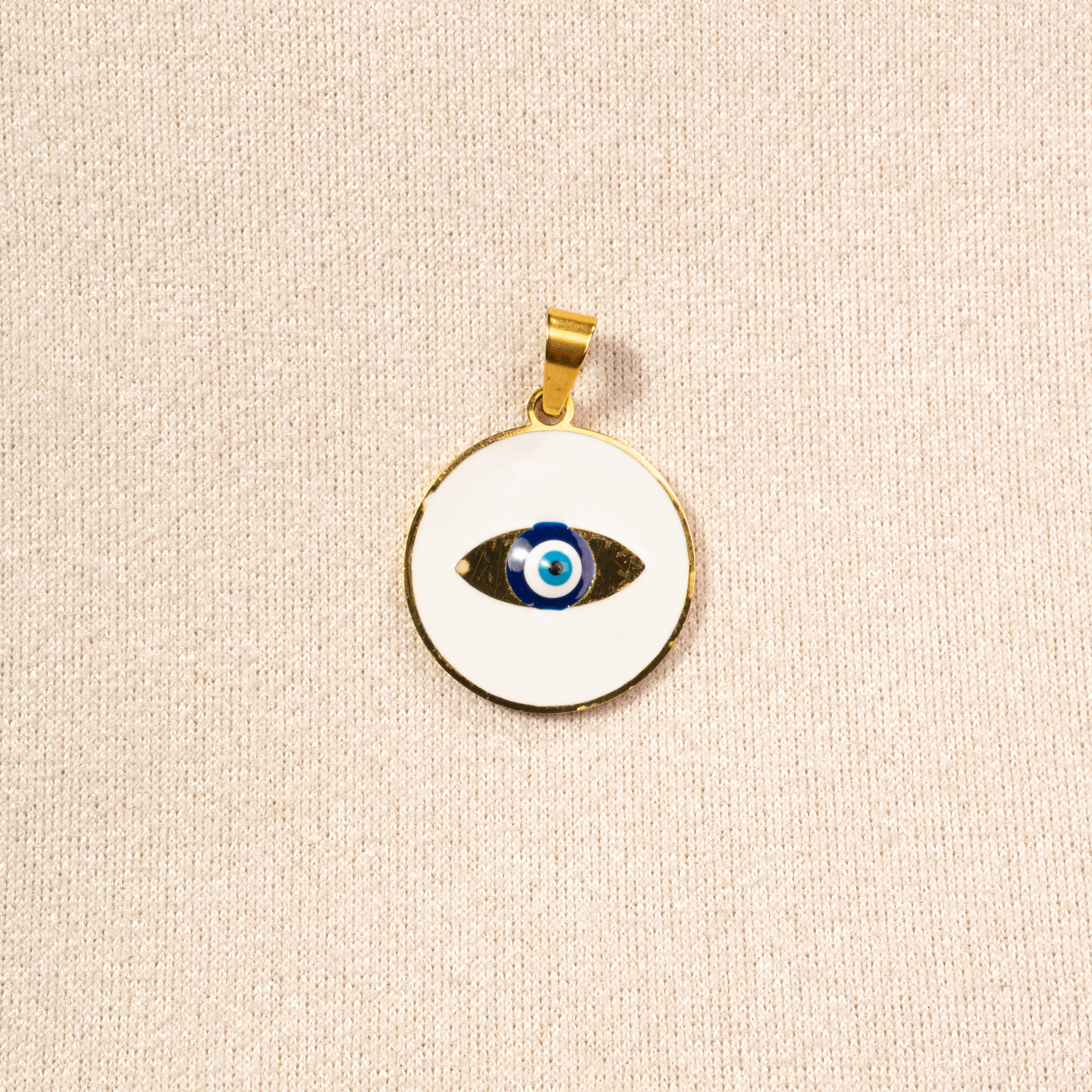 Dije Ojo Turco Pequeño Oro Laminado 18K