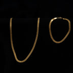 Combo Cadena y Pulsera Chinesca Oro Laminado 18K