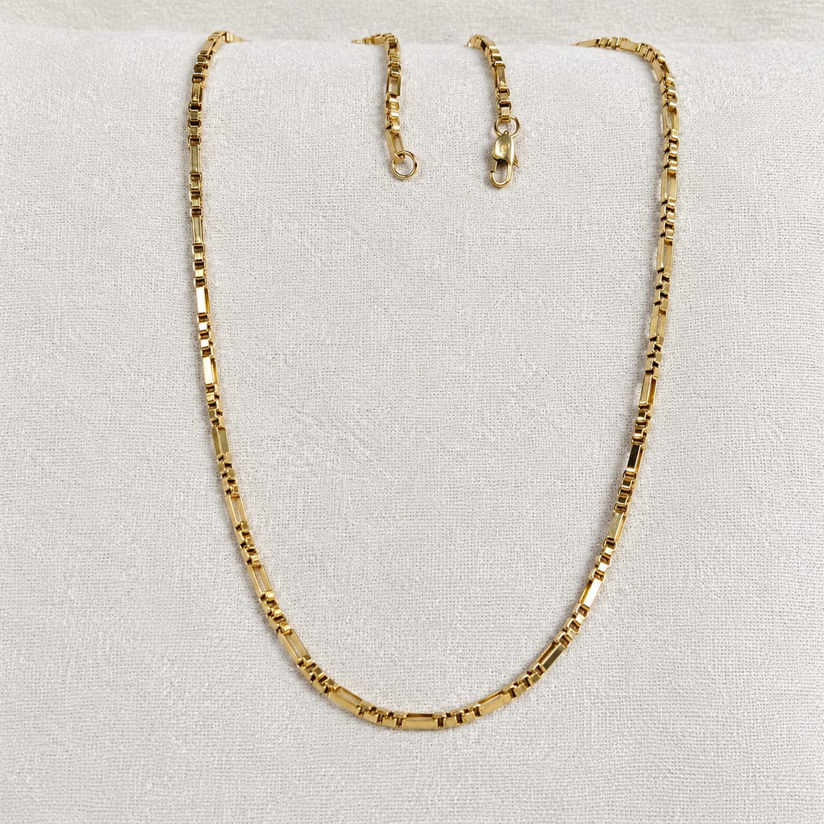 Cadena Cubos para Mujer en Oro Laminado 18K