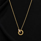 Cadena Argolla Doble para Mujer en Oro Laminado 18K
