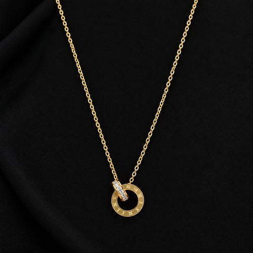 Cadena Argolla Doble para Mujer en Oro Laminado 18K