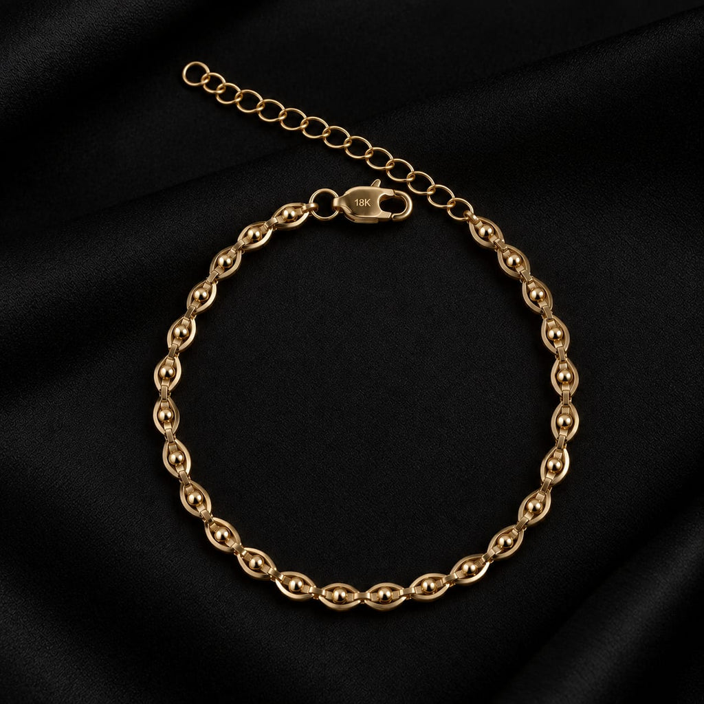 Pulsera Ojos para Mujer en Oro Laminado 18K