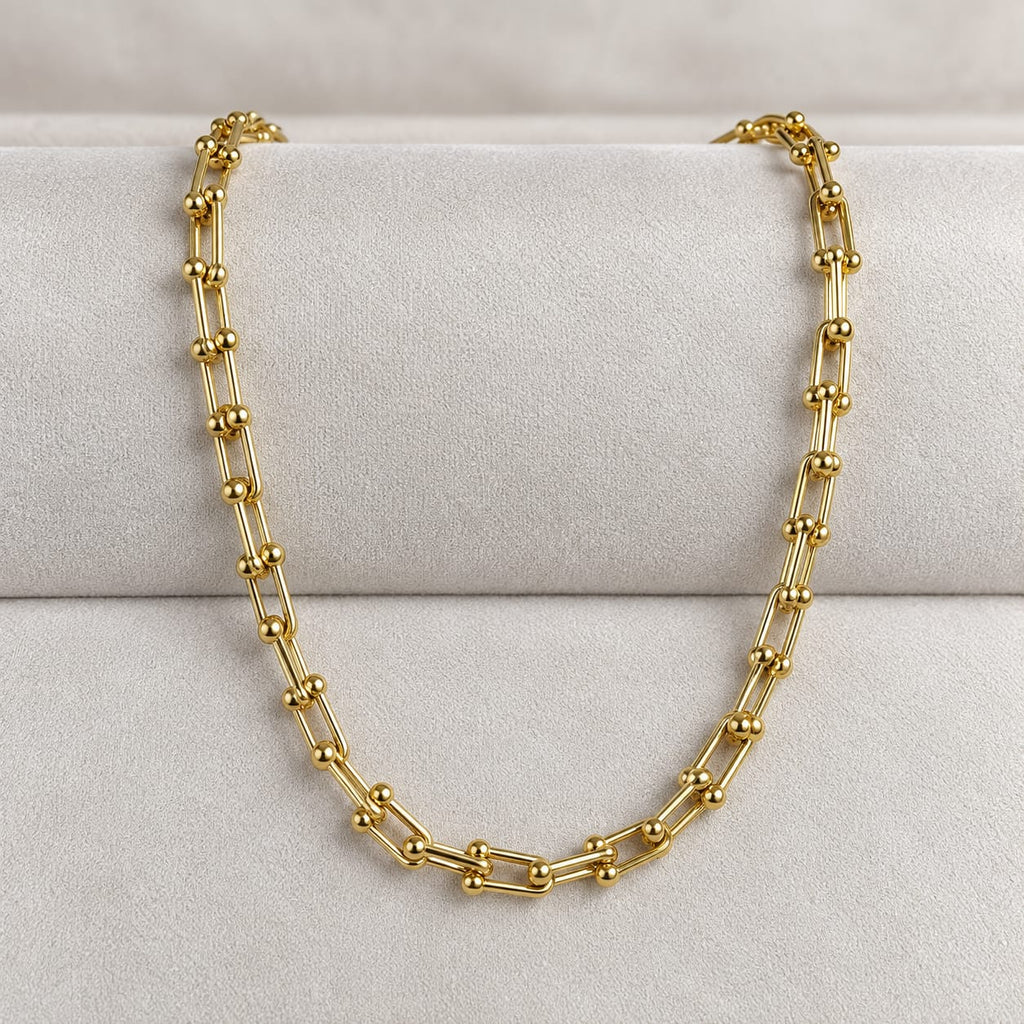 Cadena Ancla para Mujer en Oro Laminado 18K
