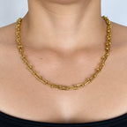 Cadena Ancla para Mujer en Oro Laminado 18K
