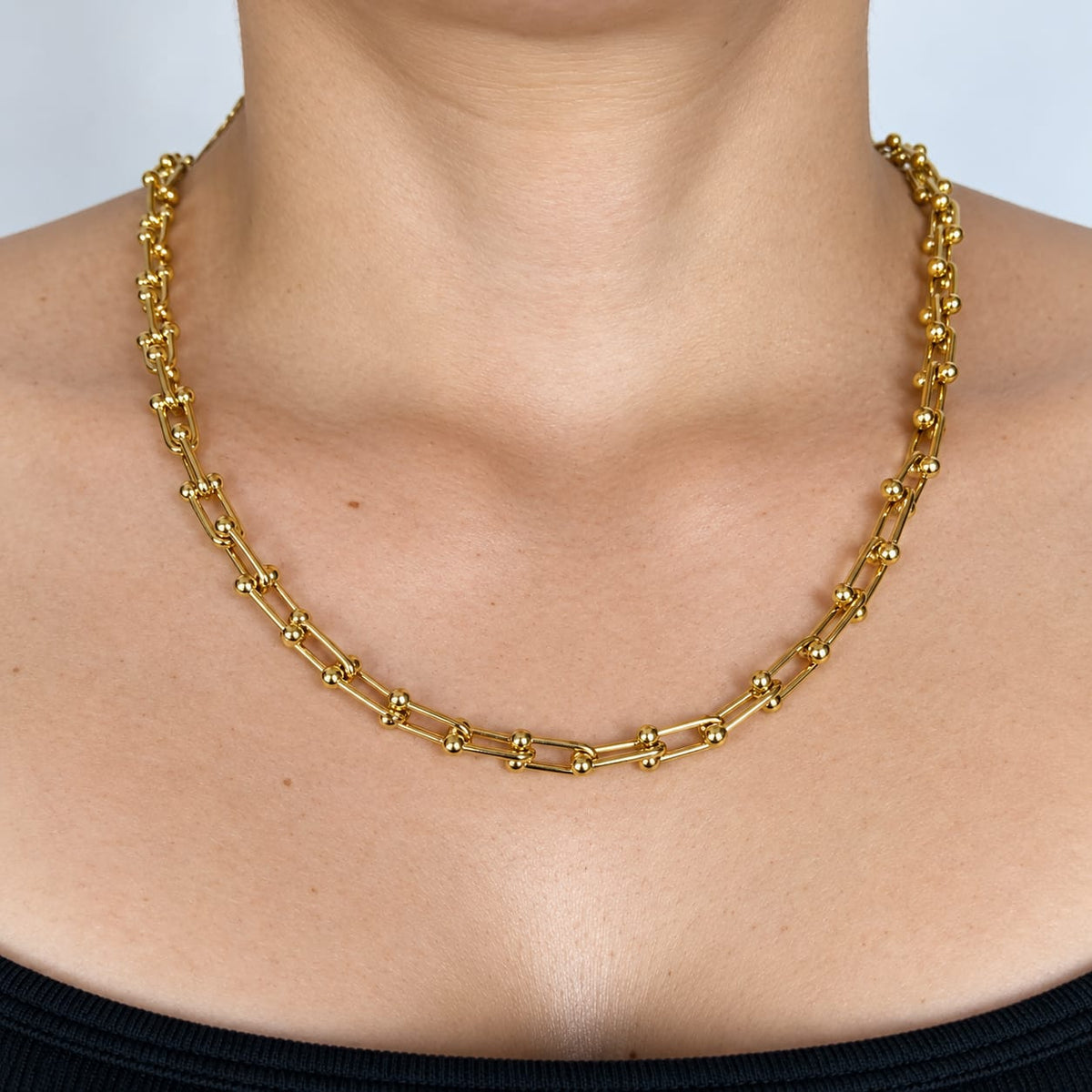 Cadena Ancla para Mujer en Oro Laminado 18K