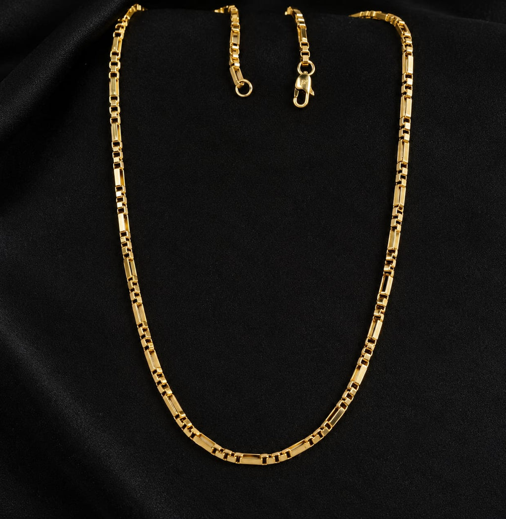 Cadena Cubos para Mujer en Oro Laminado 18K